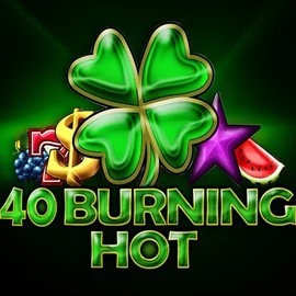40 Burning Hot slot logo by Amusnet Interactive at Fieryplay Casino40 Burning Hot