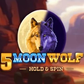 5 Moon Wolf slot logo by Apparat Gaming at Fieryplay Casino5 Moon Wolf